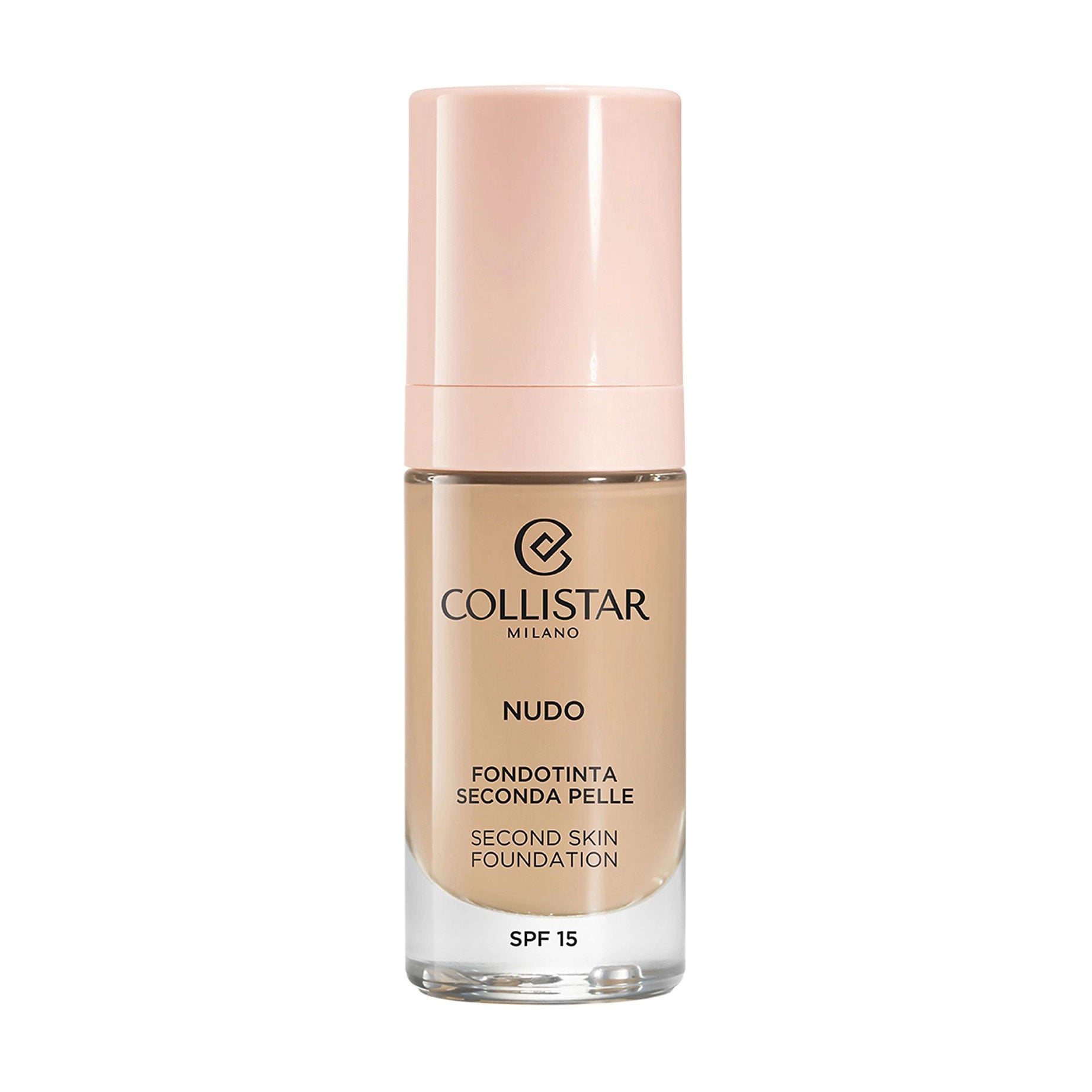 Тональна основа для обличчя Collistar Nudo Second Skin Foundation, SPF 15, 2N Beige, 30 мл